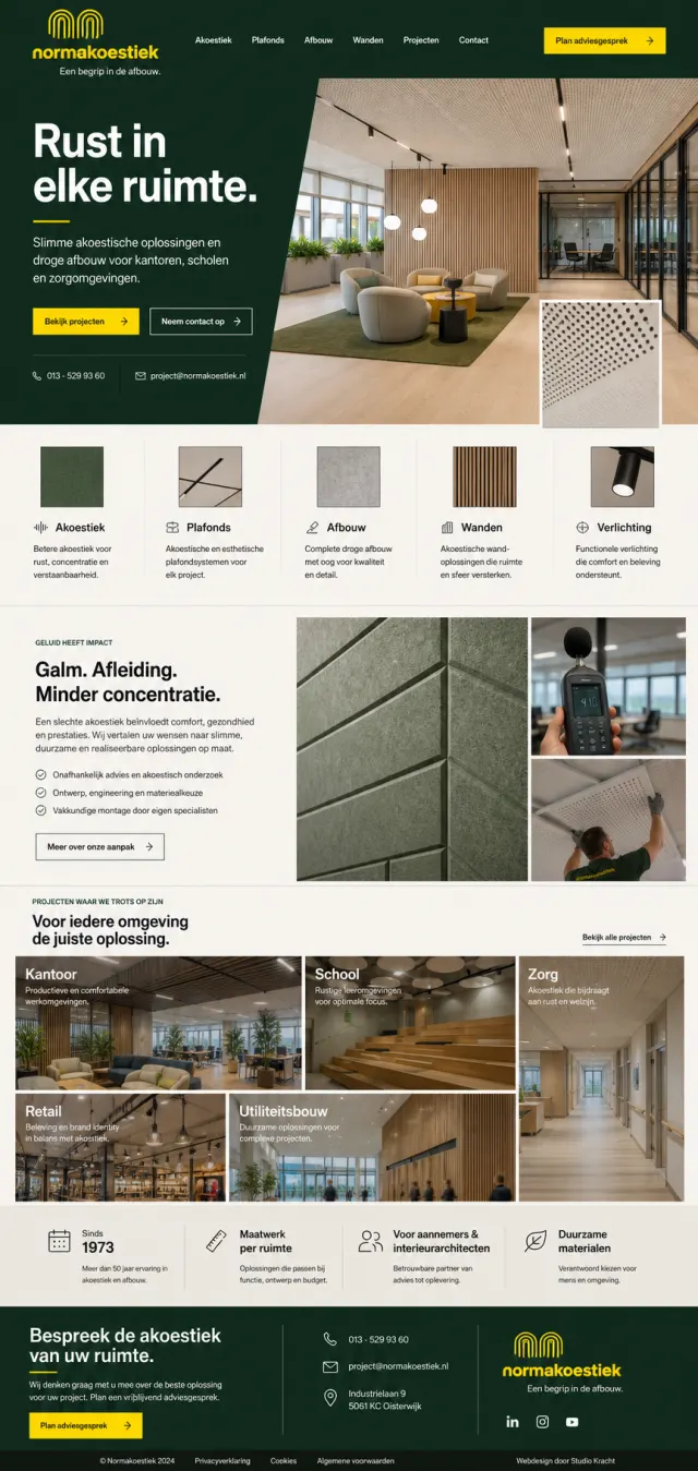 Websiteontwerp voor een schildersbedrijf