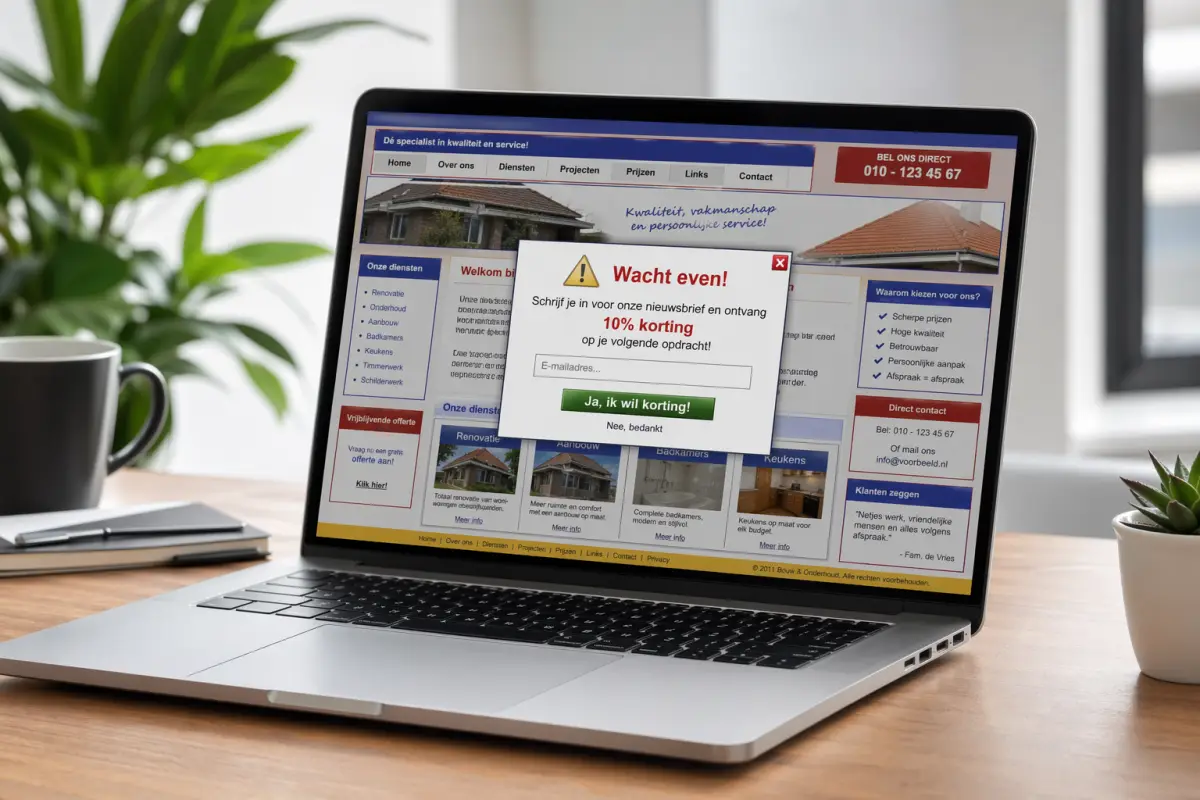 Website eerste indruk