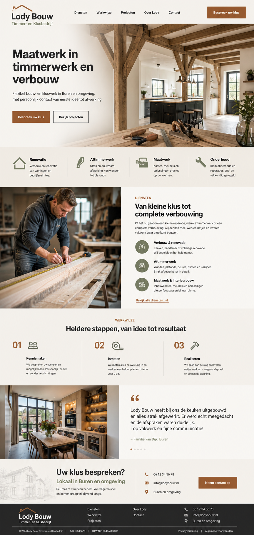 Mockup voor Lody Bouw